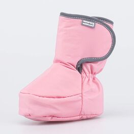 001118-47 Теплые меховые пинетки для малышей для девочки розовый