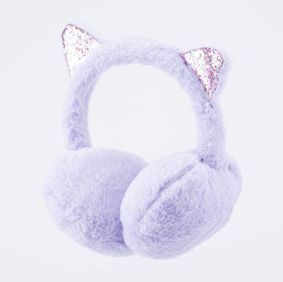 07811938-40 Теплые наушники с ушками Розовый для девочки розовый фото №2