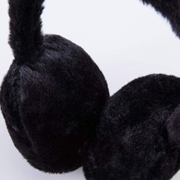 07811938-41 Теплые наушники с ушками Черный для девочки черный фото №4