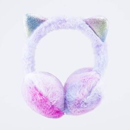 07811938-42 Теплые наушники с ушками для девочки разноцветный