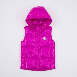 07857041-43 Жилетка с капюшоном фуксия для девочки фуксия