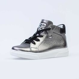 552213-22 Ботинки для девочки серебрист.