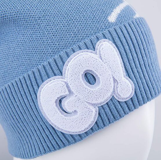 07711961-40 Шапка с отворотом для мальчика голубой для мальчики голубой фото №3