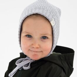 07711964-41 Шапка вязаная Гномик серый для мальчики серый