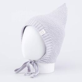 07711964-41 Шапка вязаная Гномик серый для мальчики серый фото №3