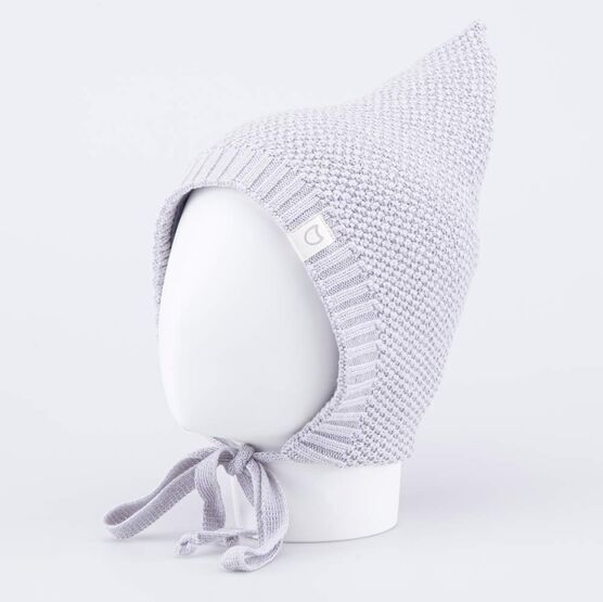 07711964-41 Шапка вязаная Гномик серый для мальчики серый фото №3