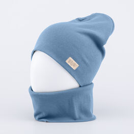 07711966-40 Комплект детский шапка+снуд джинс для мальчики джинс