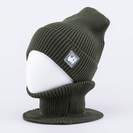 07711967-40 Комплект детский шапка+снуд темно-зеленый для мальчики темно-зеленый