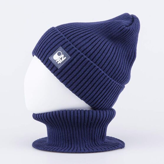 07711967-41 Комплект детский шапка+снуд темно-синий для мальчики темно-синий фото №2