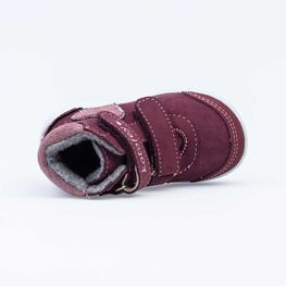 152201-34 Ботинки для девочки бордовый фото №4