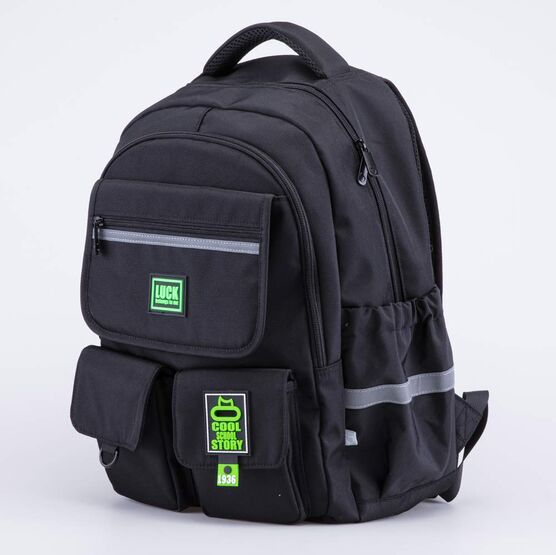 02704357-40 Рюкзак школьный черный для мальчики черный фото №2