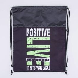 02708211-40 Мешок для обуви черный для мальчики черный