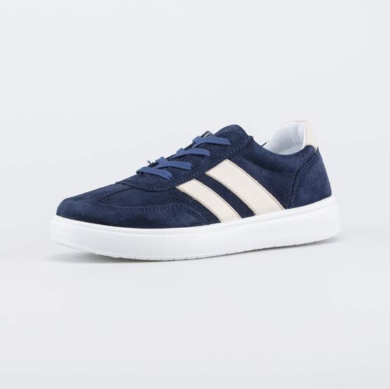 732405-21 Подростковые полуботинки-кеды в школу для мальчики т.син