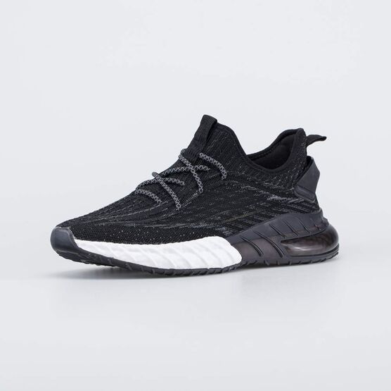 741089-11 Летние кроссовки сеточкой для мальчики черный