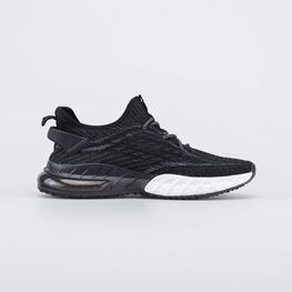 741089-11 Летние кроссовки сеточкой для мальчики черный фото №2