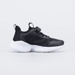 744222-12 Подростковые кроссовки на белой подошве для мальчики черный фото №3