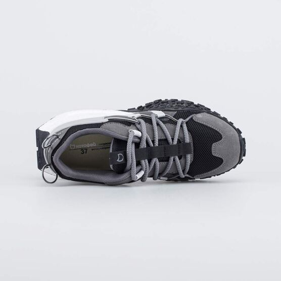 744237-11 Кроссовки-буст для мальчика-подростка для мальчики черный + серый фото №4