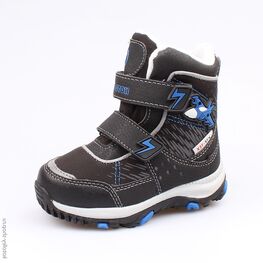 254950-41 Мембранные ботинки с LED-подсветкой для мальчики чер-син
