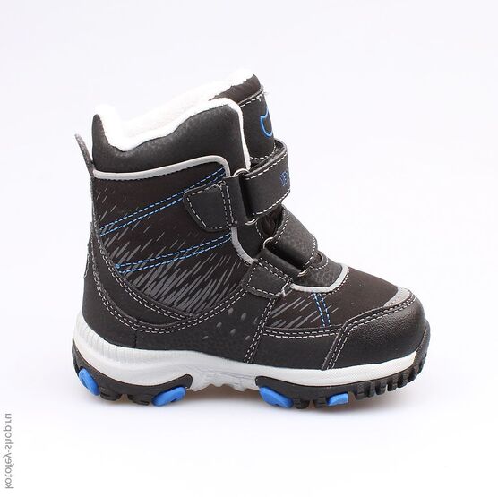 254950-41 Мембранные ботинки с LED-подсветкой для мальчики чер-син фото №2
