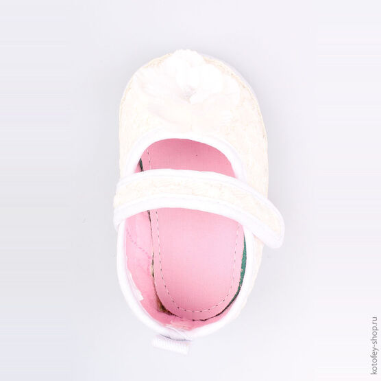 001069-11 Пинетки для девочки белый фото №4