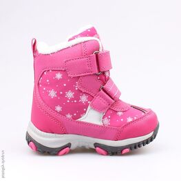 254948-41 Мембранные ботинки с LED-подсветкой для девочки роз-фук фото №2