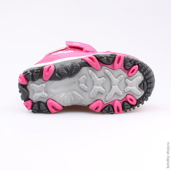 254948-41 Мембранные ботинки с LED-подсветкой для девочки роз-фук фото №3