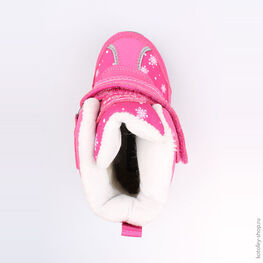 254948-41 Мембранные ботинки с LED-подсветкой для девочки роз-фук фото №4