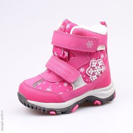 454976-43 Мембранные ботинки для девочки роз-фук