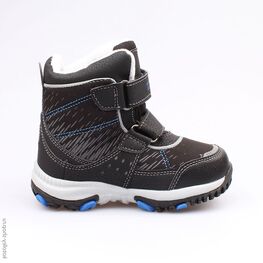 454977-41 Мембранные ботинки для мальчики чер-син фото №2