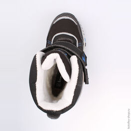 454977-41 Мембранные ботинки для мальчики чер-син фото №4