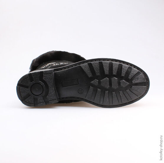 662124-51 Сапожки для девочки черный фото №3