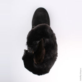 662124-51 Сапожки для девочки черный фото №4