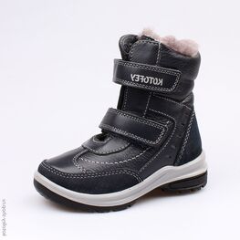 252121-51 Зимние ботинки на липучках для мальчики светло-синий