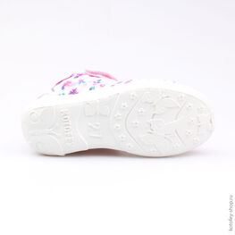 421018-11 Босоножки текстильные для девочки роз-цве фото №3