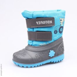 164059-41 Сноубутсы для мальчики сер-гол