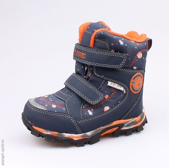 454981-42 Мембранные ботинки для мальчики син-ора