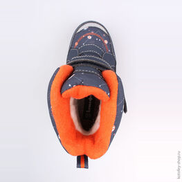 454981-42 Мембранные ботинки для мальчики син-ора фото №4