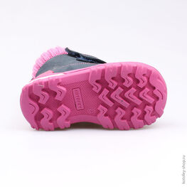 152185-53 Сапожки для девочки син-роз фото №3