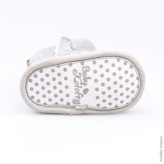 001061-11 Пинетки для мальчики серый фото №3