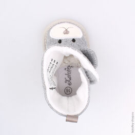 001061-11 Пинетки для мальчики серый фото №4