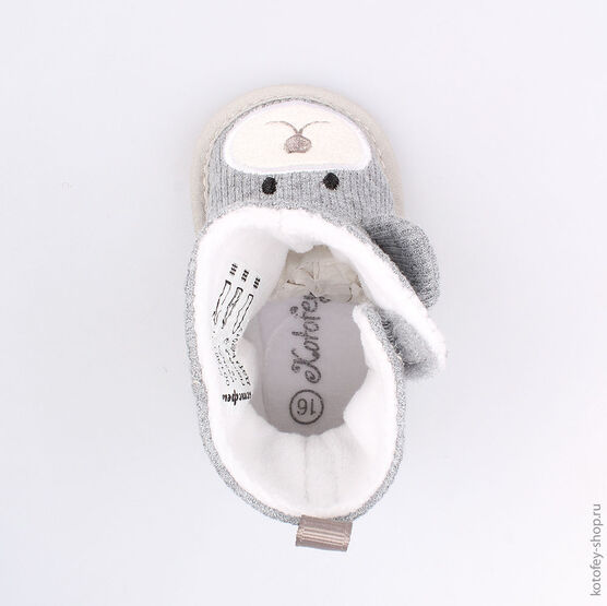 001061-11 Пинетки для мальчики серый фото №4