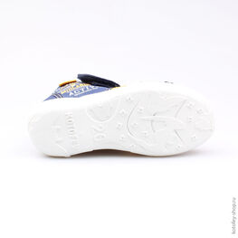 421020-11 Сандалии текстильные для мальчики син-жел фото №3