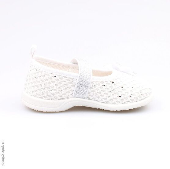 131067-11 Текстильная обувь для девочки серебристый фото №2