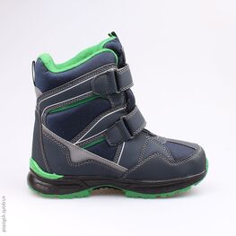 654951-41 Мембранные ботинки для мальчики син-зел фото №2