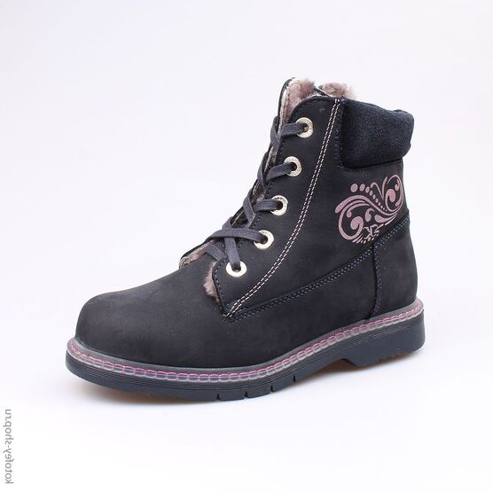 652094-51 Сапожки для девочки светло-синий