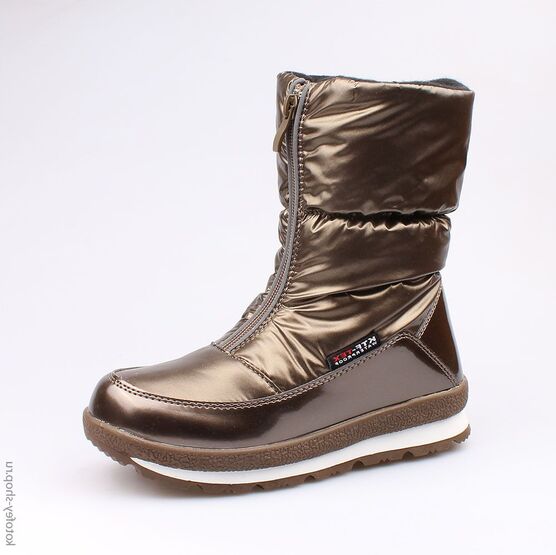 664916-42 Мембранные сапожки для девочки бронзовый