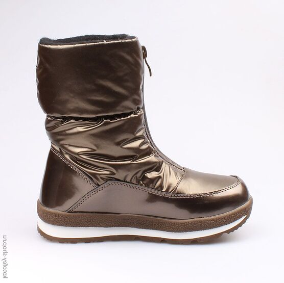 664916-42 Мембранные сапожки для девочки бронзовый фото №2