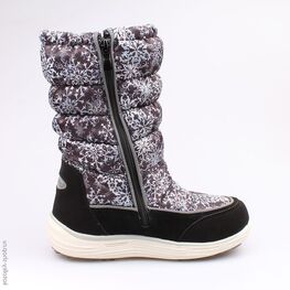 664918-41 Мембранные сапожки для девочки черный фото №2