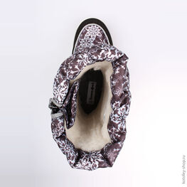 664918-41 Мембранные сапожки для девочки черный фото №4