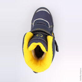 454977-42 Мембранные ботинки для мальчики син-жел фото №4